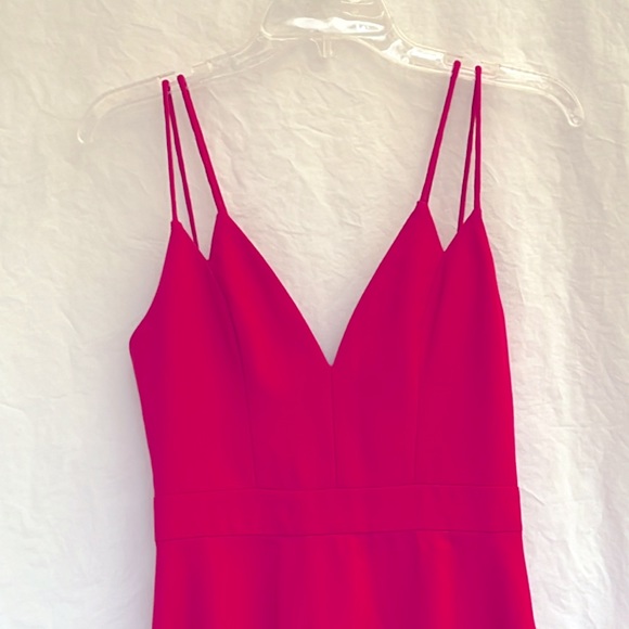 NBD the XNaven twins Hot Pink Fit and Flare Mini Dress. Back Zipper Lined. SM - Picture 11 of 14
